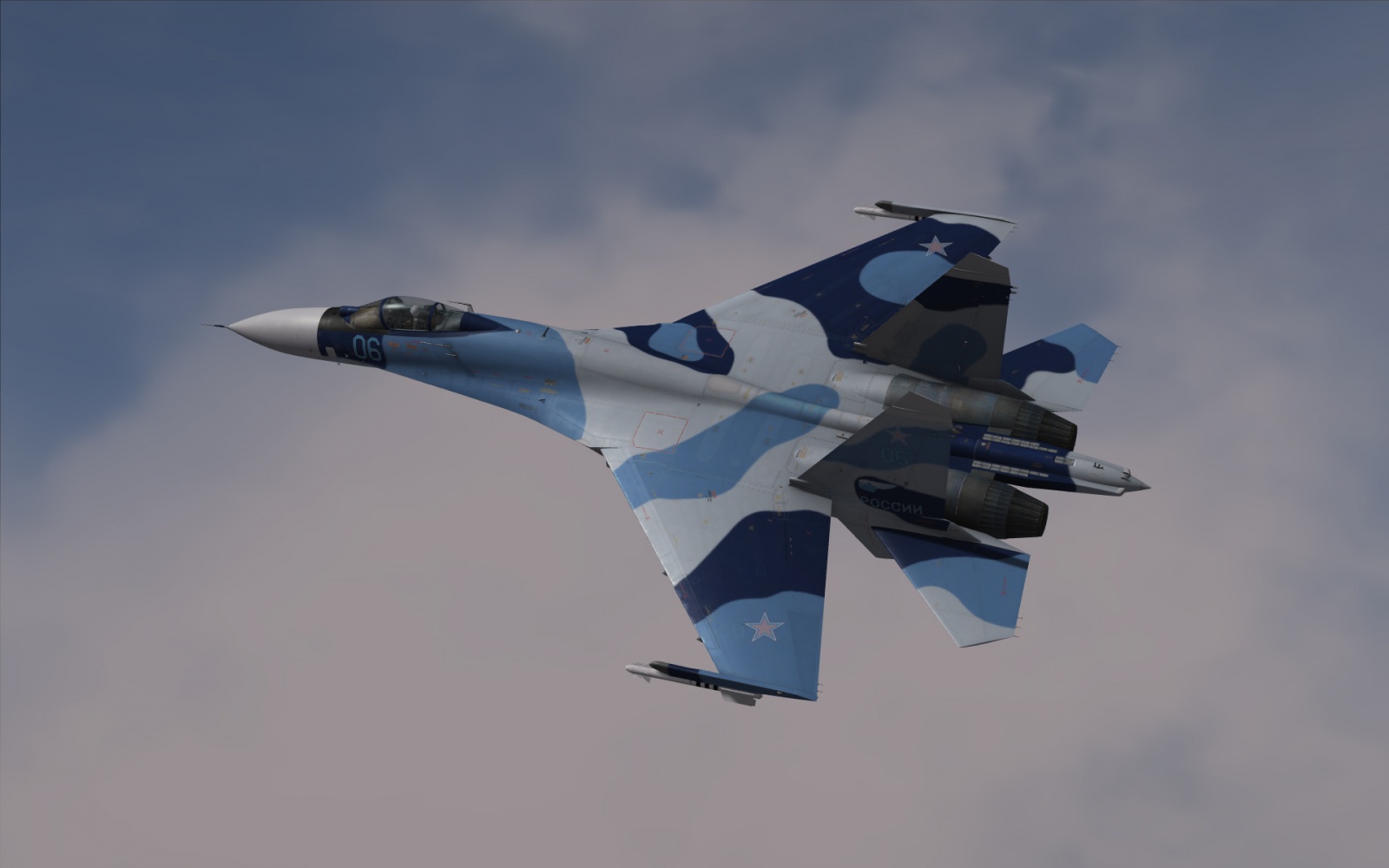 Su27 Flanker "Blue's" fictional skin.